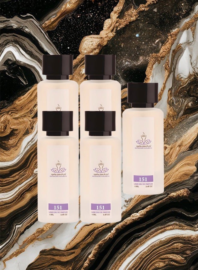 Ard Al Zaafaran 5 Pieces Mada Perfume Number 151 For Women 50ml EDP - Image 1