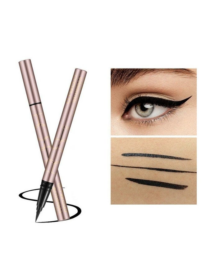 COSLUXE O Two O Rose Gold Super Waterproof Long Lasting Eyeliner Pen 1Ml 01Black - Image 2