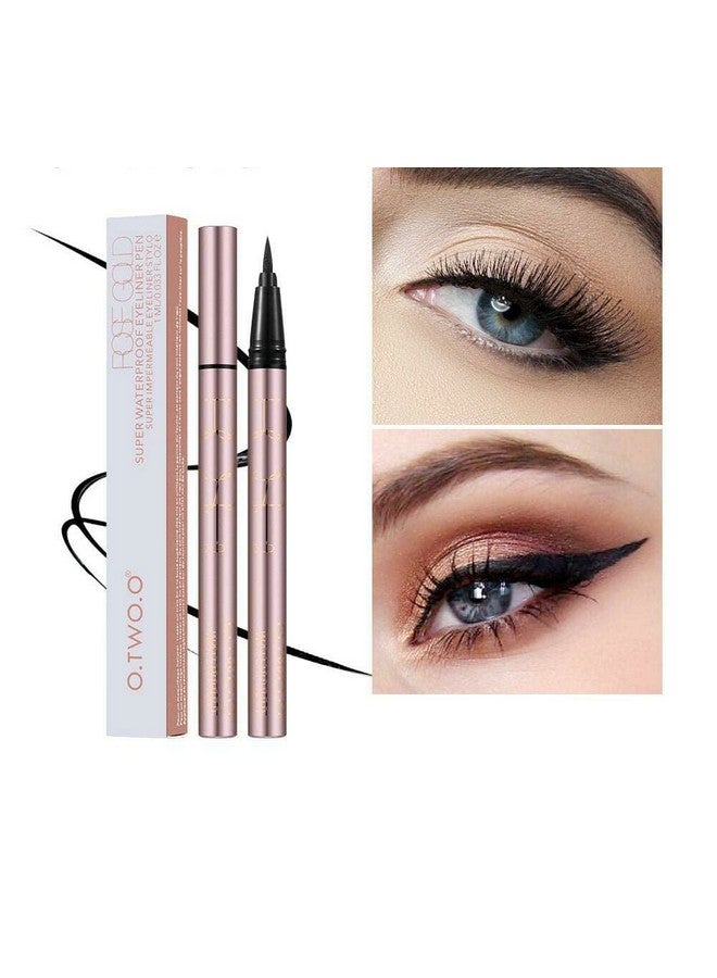 COSLUXE O Two O Rose Gold Super Waterproof Long Lasting Eyeliner Pen 1Ml 01Black - Image 3