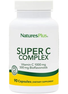 Nature's Plus Super C Complex - 1000 Mg Ascorbic Acid, 90 Vegetarian Capsules  - Image 1
