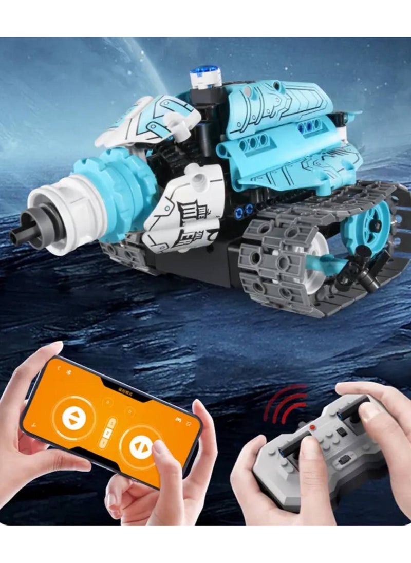Master - 3-in-1 RC Robot Blocks Model Toy Set (398PCS), App-Controlled STEM Educational Building Blocks, Car, Dog & Gripper Models, Creative DIY Toys for Kids - Image 1