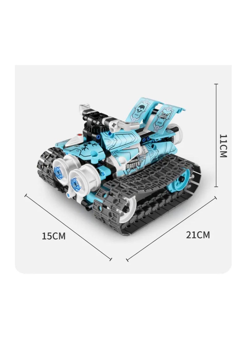 Master - 3-in-1 RC Robot Blocks Model Toy Set (398PCS), App-Controlled STEM Educational Building Blocks, Car, Dog & Gripper Models, Creative DIY Toys for Kids - Image 1