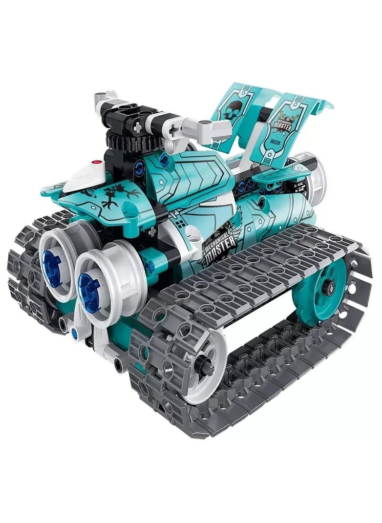 Master - 3-in-1 RC Robot Blocks Model Toy Set (398PCS), App-Controlled STEM Educational Building Blocks, Car, Dog & Gripper Models, Creative DIY Toys for Kids - Image 1