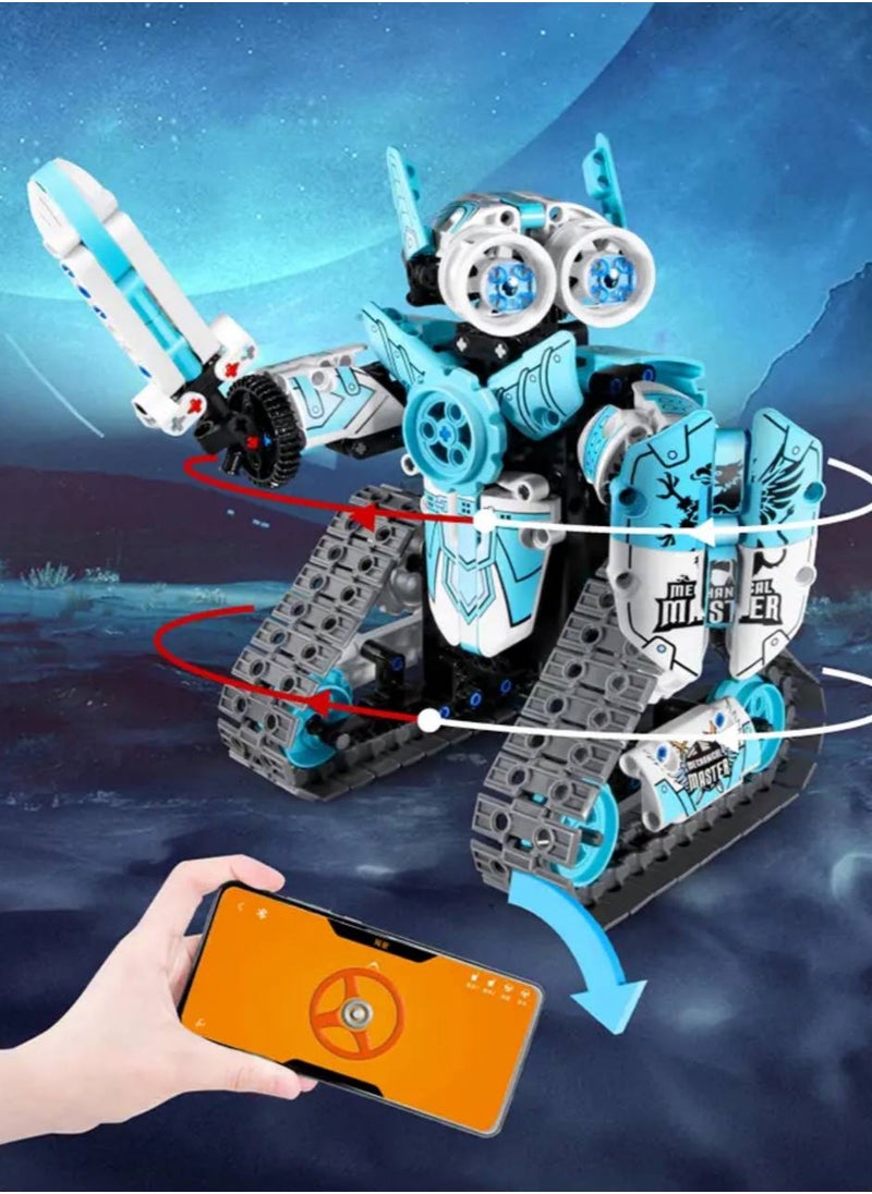 Master - 3-in-1 RC Robot Blocks Model Toy Set (398PCS), App-Controlled STEM Educational Building Blocks, Car, Dog & Gripper Models, Creative DIY Toys for Kids - Image 1