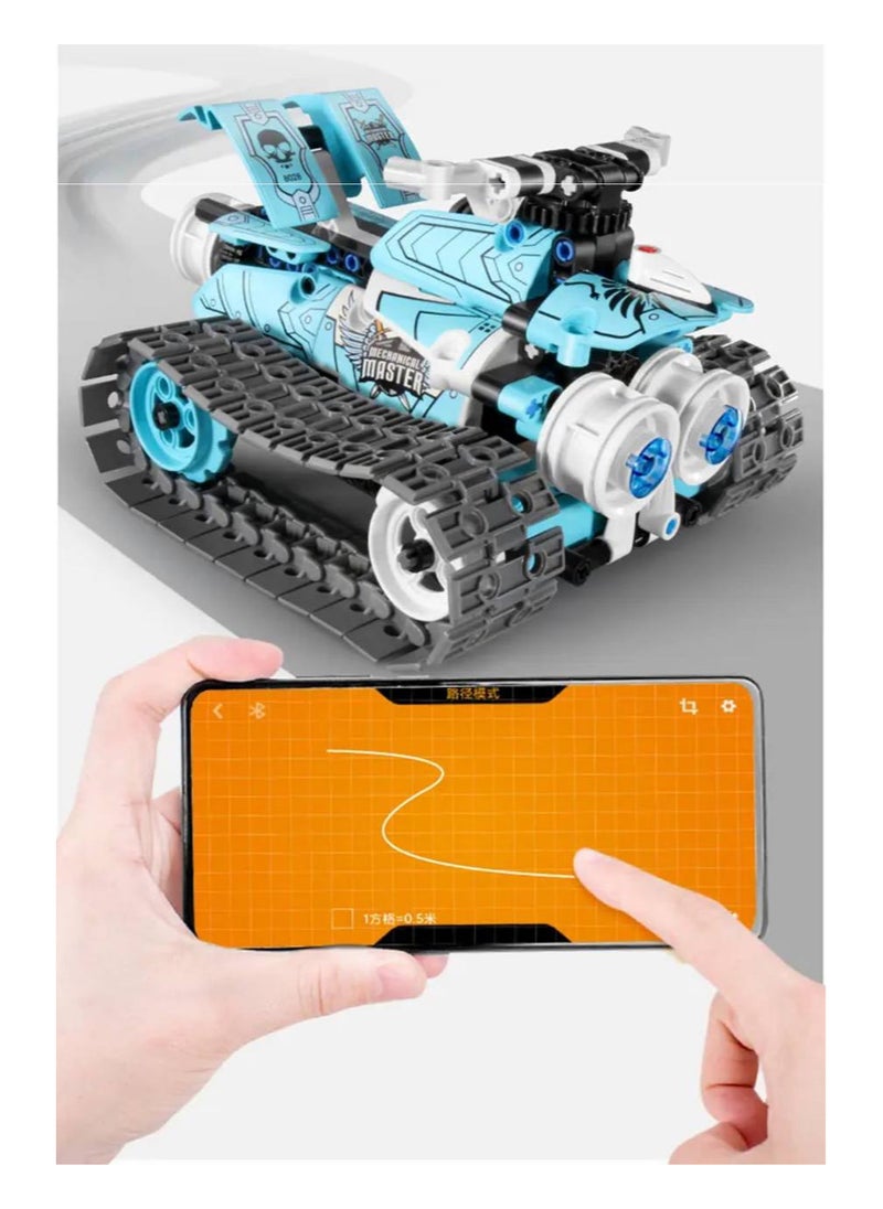 Master 3-in-1 RC Robot Blocks Model Toy Set (398PCS), App-Controlled STEM Educational Building Blocks, Car, Dog & Gripper Models, Creative DIY Toys for Kids  - Image 1