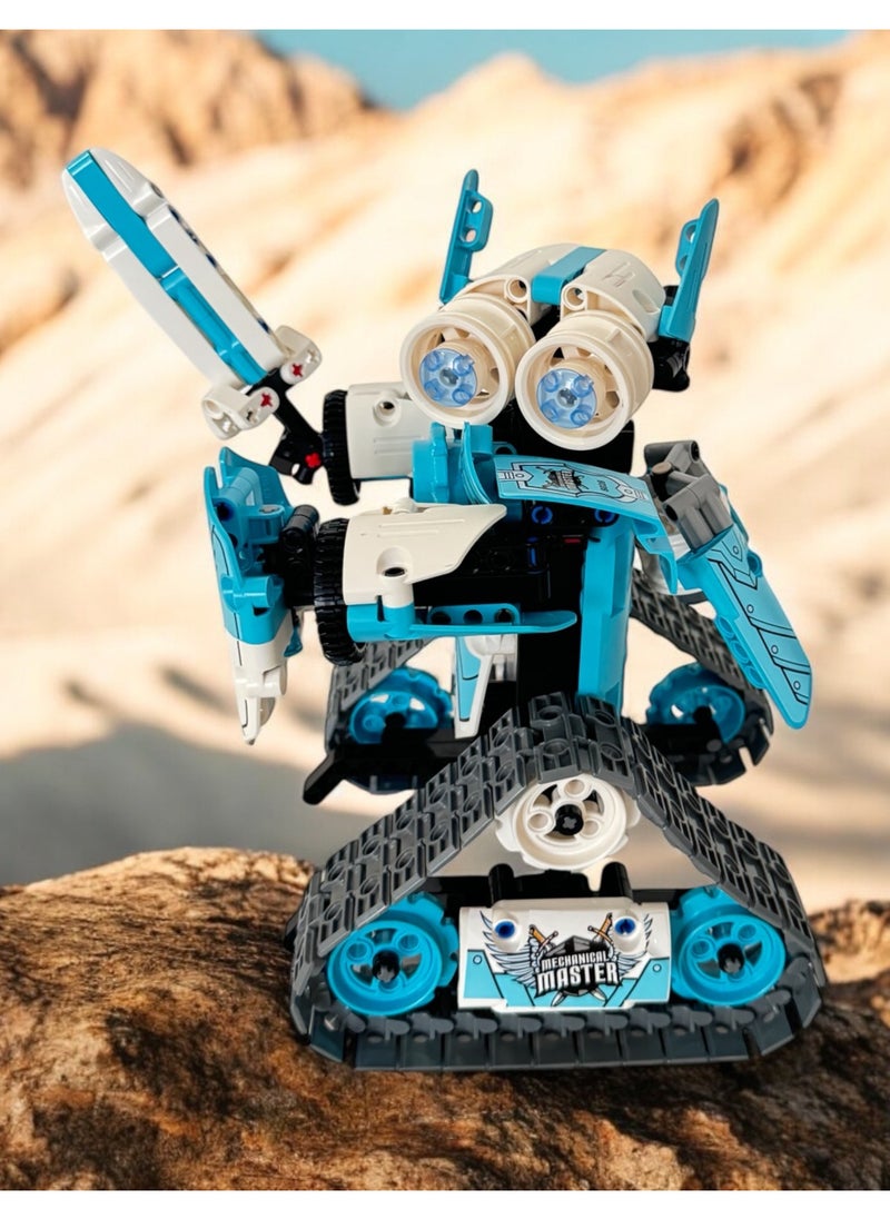 Master 3-in-1 RC Robot Blocks Model Toy Set (398PCS), App-Controlled STEM Educational Building Blocks, Car, Dog & Gripper Models, Creative DIY Toys for Kids  - Image 4