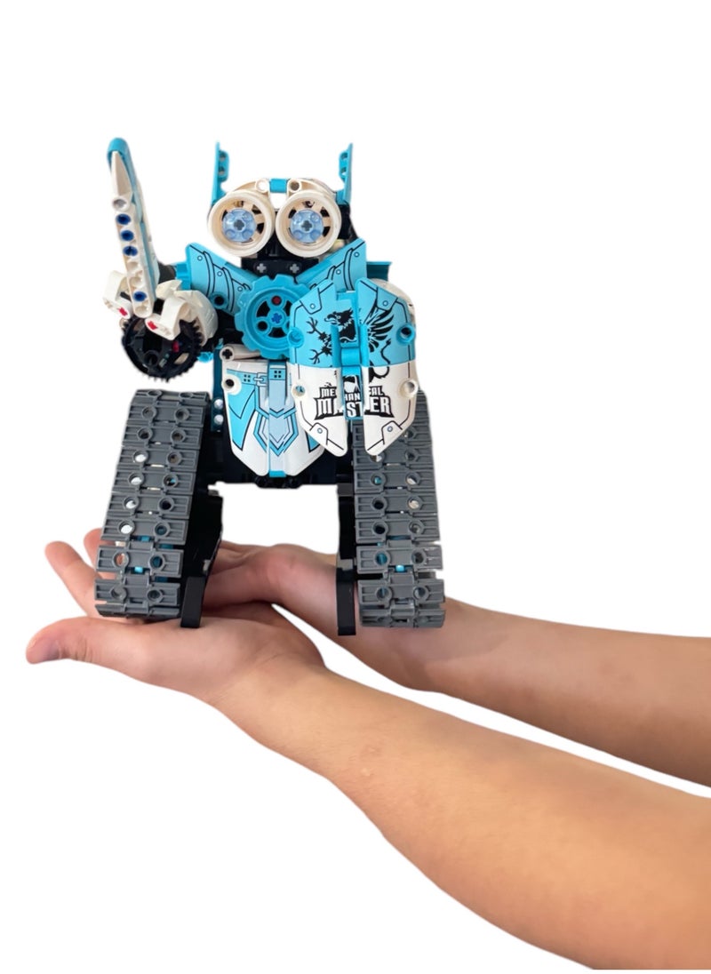 Master - 3-in-1 RC Robot Blocks Model Toy Set (398PCS), App-Controlled STEM Educational Building Blocks, Car, Dog & Gripper Models, Creative DIY Toys for Kids - Image 1