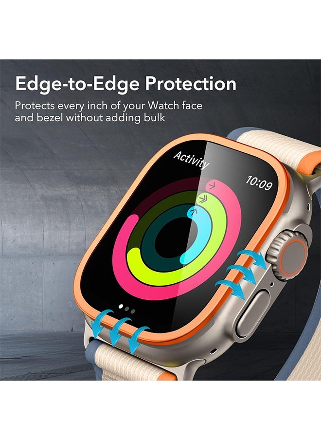 X-level - 2-Pack Screen Protector for Apple Watch Ultra 2/Ultra 49mm (2023/2022), Military Grade Protection, Aluminum Alloy Framed Tempered Glass - Image 1