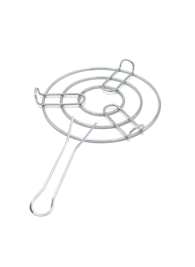 Majestic Stainless Steel Pot Stand with Handle – 20 cm Diameter, 33.5 cm Length – Cookware Support Ring, Trivet for Hot Pots, Pans, and Serving Use  - Image 2