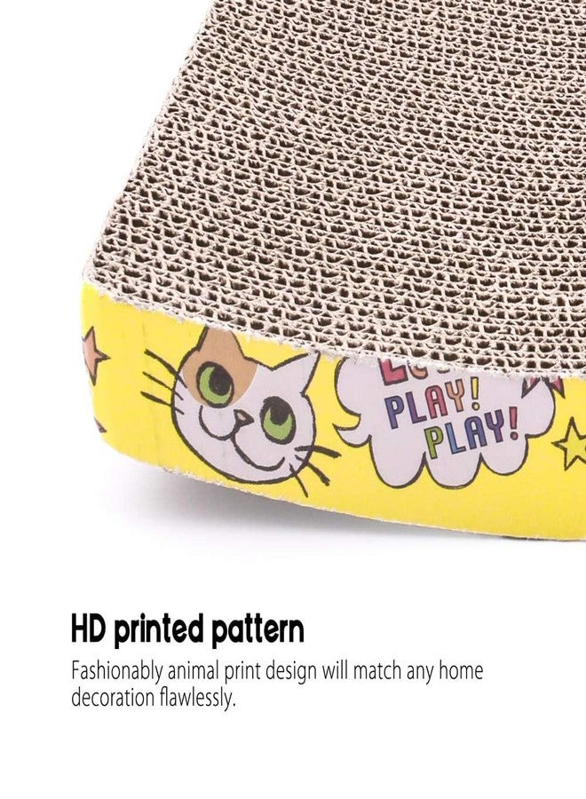 FOR YOUR PETS لوح خدش متين للقطط، قابل للعكس، مصنوع من الكرتون المموج، يحمي الأثاث، مزود بنعناع بري، على شكل حرف S، متين وصديق للبيئة، مناسب للقطط الصغيرة والكبيرة، 17.3 بوصة، عبوة من قطعتين - Image 5
