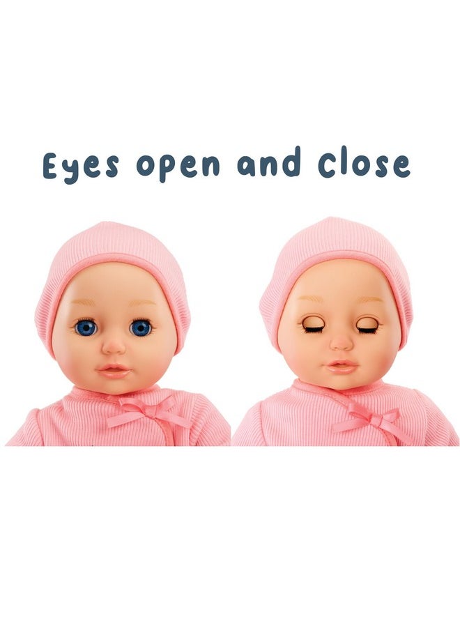Baby Born - My First Baby Doll Annabell Blue Eyes: Realistic Softbodied Baby Doll For Kids Ages 1 & Up, Eyes Open & Close, Baby Doll With Bottle - Image 1
