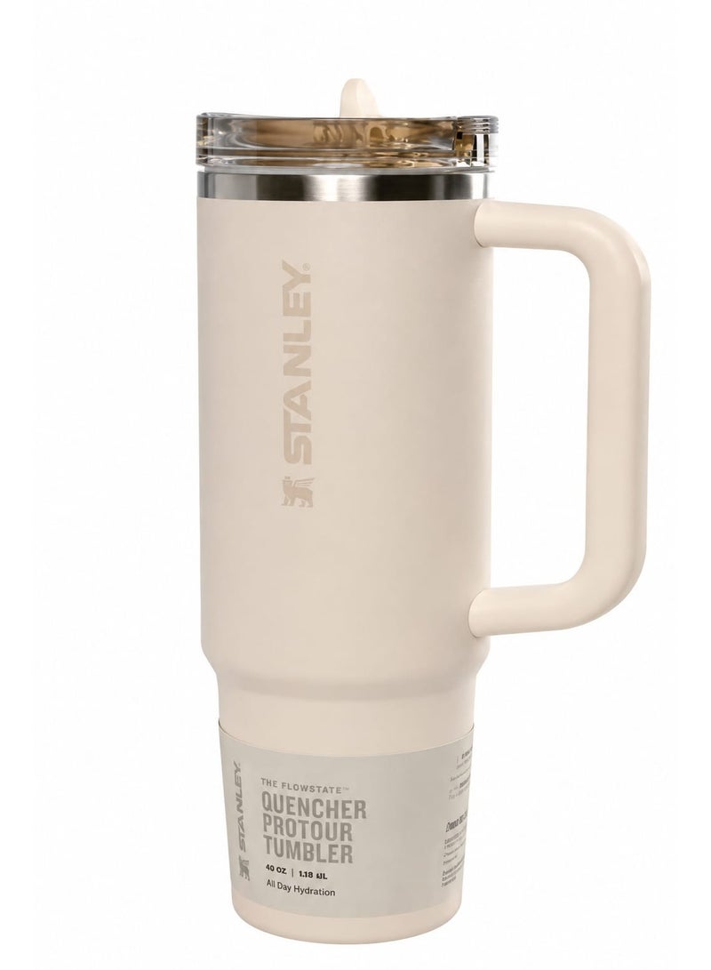 Stanley Quencher H2.0 FlowState Stainless Steel Vacuum Insulated Tumbler with Lid and Straw for Water, Iced Tea or Coffee, Smoothie and More, 40 oz - Image 1
