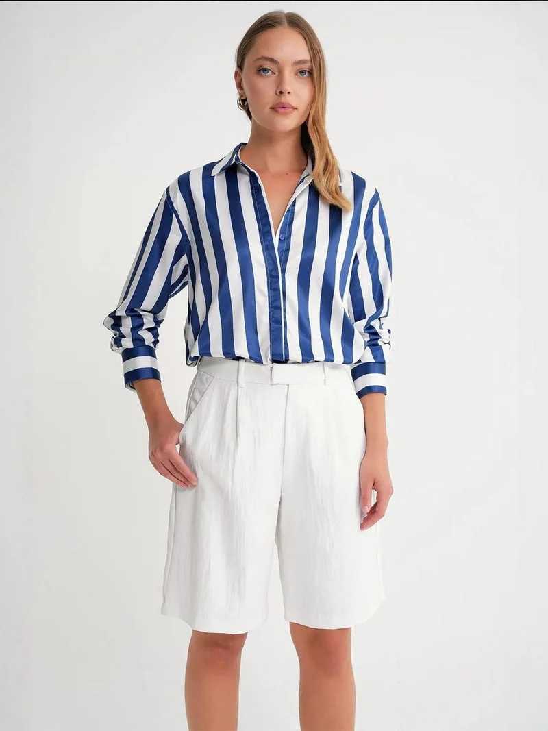 MixRay Mixray Striped Poplin Shirt