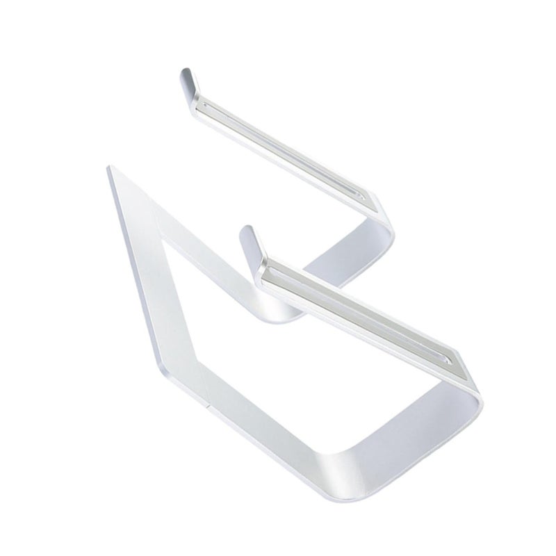 Detachable Aluminum Laptop Stand Silver Ventilated Height Adjustable Holder For Office Home - Image 2