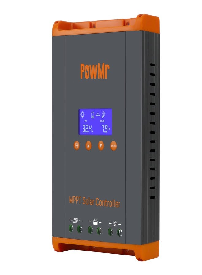 منظم شحن الطاقة الشمسية PowMr 60A MPPT، مدخل تيار مستمر 12 فولت/24 فولت/48 فولت/160 فولت (كحد أقصى)، شاشة LCD مدمجة، يدعم 12 (كحد أقصى) توصيلات منظمات الطاقة الشمسية، يعمل مع بطاريات الرصاص الحمضية والليثيوم [إصدار متوازي] - Image 1