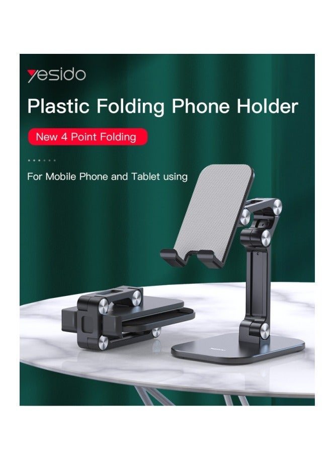 Yesido C104 Aluminum Adjustable Phone & Tablet Stand – Desktop Holder - Image 2