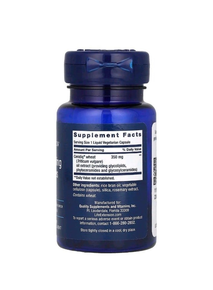 Life Extension Skin Restoring Ceramides 30 Liquid Vegetarian Capsules - Image 2