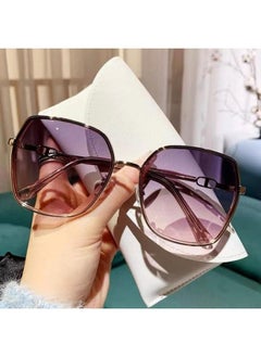 Sunglasses Women's White Border Anti-ultraviolet Strong Light Driving Special Outdoor Internet Red Big Face Slimming