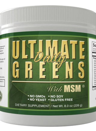 , Ultimate Greens with MSM Powder, Vegan Friendly Natural Ingredients Gluten Soy Free NO GMO Superfood Vegetable Nutritional Drink Alkalizing Energy 8oz 1 Pack (1 Month Supply) - pzsku/Z37EAB6461F509F4ABF61Z/45/1743402072/43243175-5737-425d-9890-04ab46f3ad9d