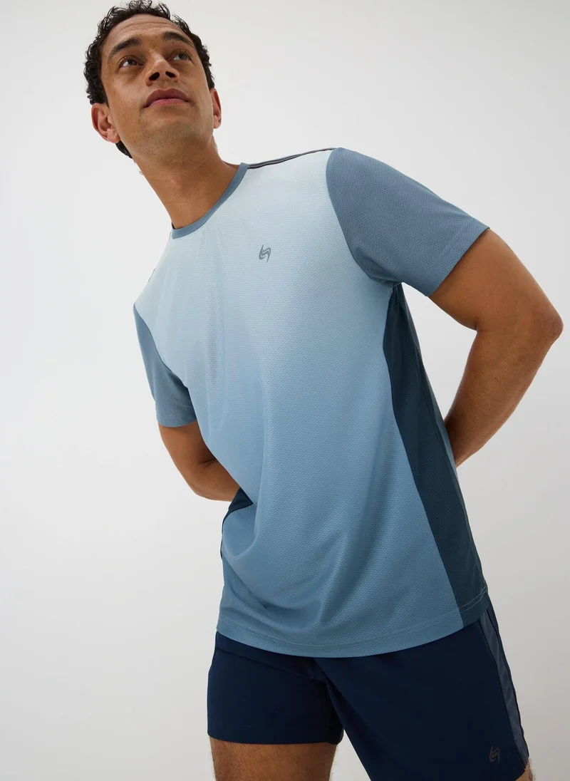 Souluxe Blue Ombre Sports T-Shirt