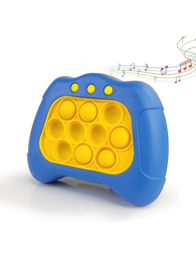 أن أتش آر لعبة Pop It الذكية مع الضوء والصوت للأطفال، لعبة Pop It Bubble Push، لعبة Pop It، لعبة Pop It، لعبة Pop It الموسيقية، لعبة Pop It متعددة المستويات سريعة الدفع (Rs_Popit_Blue)  - Image 1
