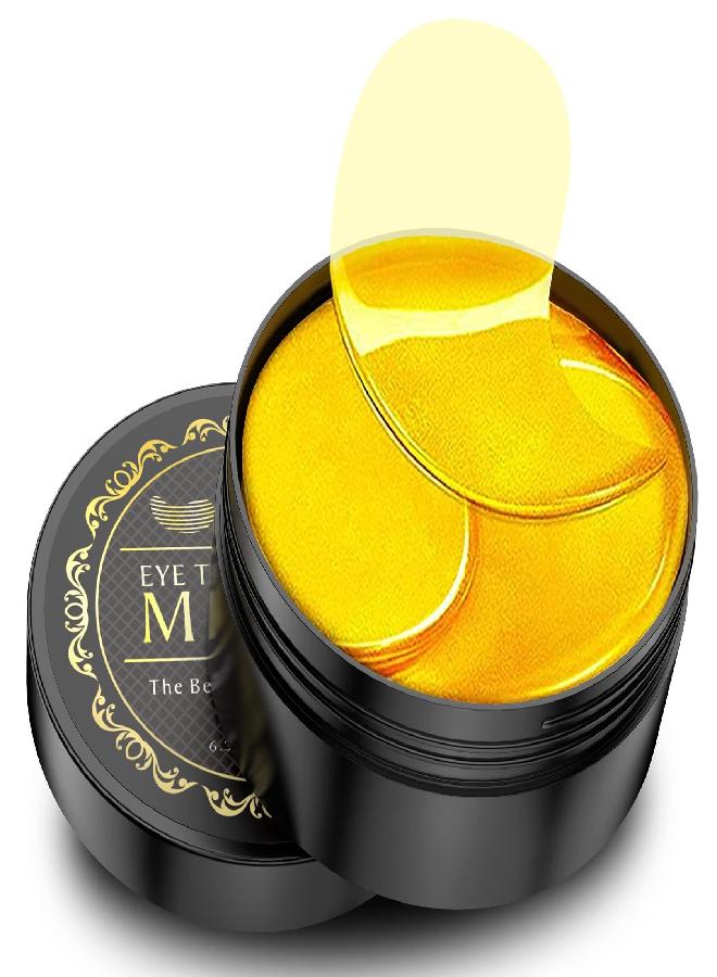 NAZANO NAZANO Under Eye Patches - 30 Pairs - 24K Gold Eye Mask- Puffy Eyes & Dark Circles Treatments,Reduce Under Eye Bags and Smooth Wrinkles,Eye Skin Care Pads With Collagen  - Image 4