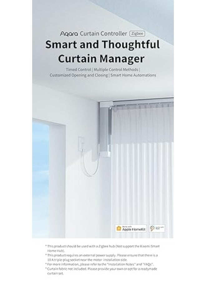Aqara Smart Curtain Controller Global SEA version, Automated Home Window Treatment System, Compatible with Smart Home Integration - Image 4
