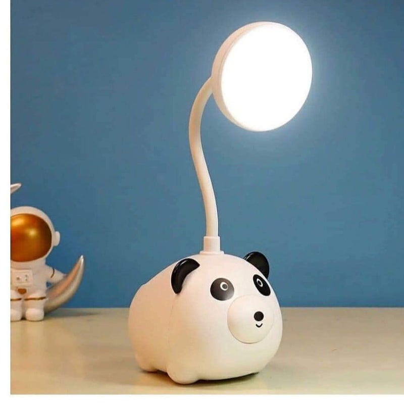 Trunkin Panda Cartoon Rechargeable Cute LED Folding Desk lamp Reading lamp and Pen Stand for Kids Pack of 1 - Image 1