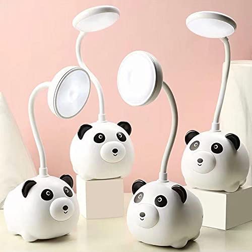 Trunkin Panda Cartoon Rechargeable Cute LED Folding Desk lamp Reading lamp and Pen Stand for Kids Pack of 1 - Image 5