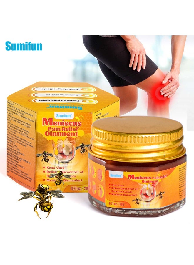 Sumifun Sumifu Bee Venom Pain Relief Hard Cream Glass Jar Activating Oil Cream - Image 1