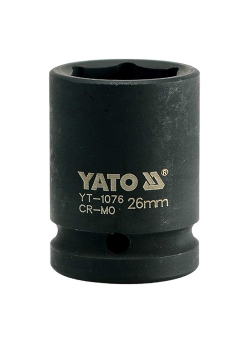 Yato Yato YT1076 Impact Socket 34inch X26mmImpact Socket Wrench AdaptorPower ToolsHome ToolsIndustrial toolsMechanical ToolsAutomotiveCrMo SCM440CrV50BV30Black PhosphatedCold Forged  - Image 1