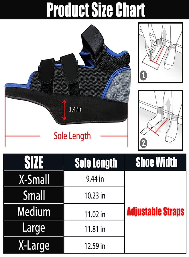 GHORTHOUD Post op Shoe for Broken Toe Lightweight Shoes Medical Orthopedic Foot Brace Off-loading Healing shoe for Foot Surgery (Medium) - Image 2