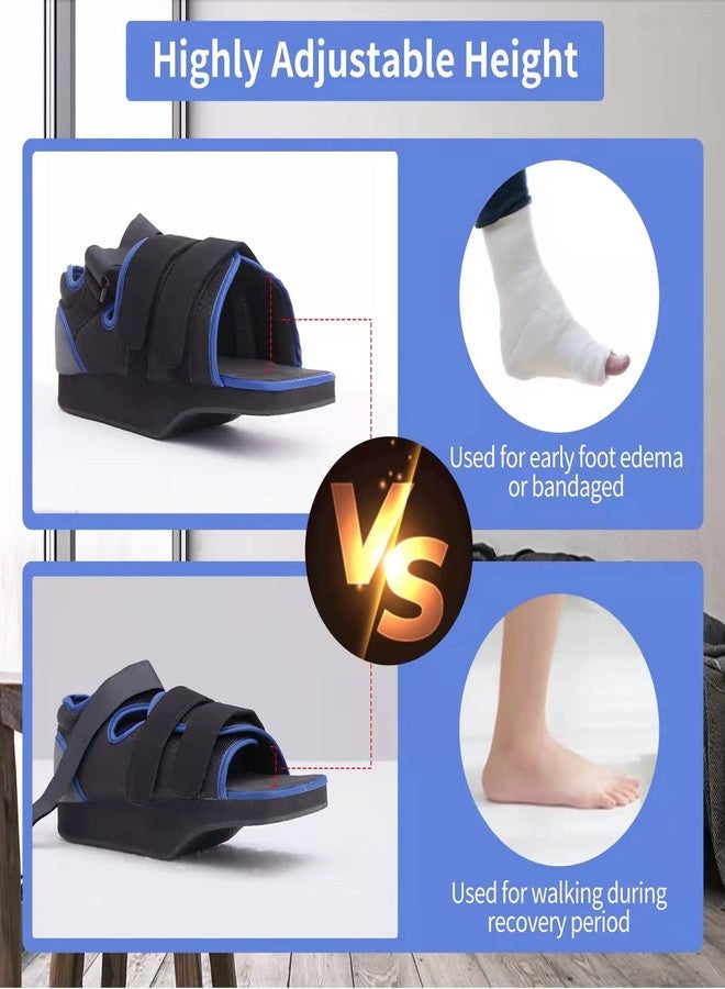 GHORTHOUD Post op Shoe for Broken Toe Lightweight Shoes Medical Orthopedic Foot Brace Off-loading Healing shoe for Foot Surgery (Medium) - Image 5