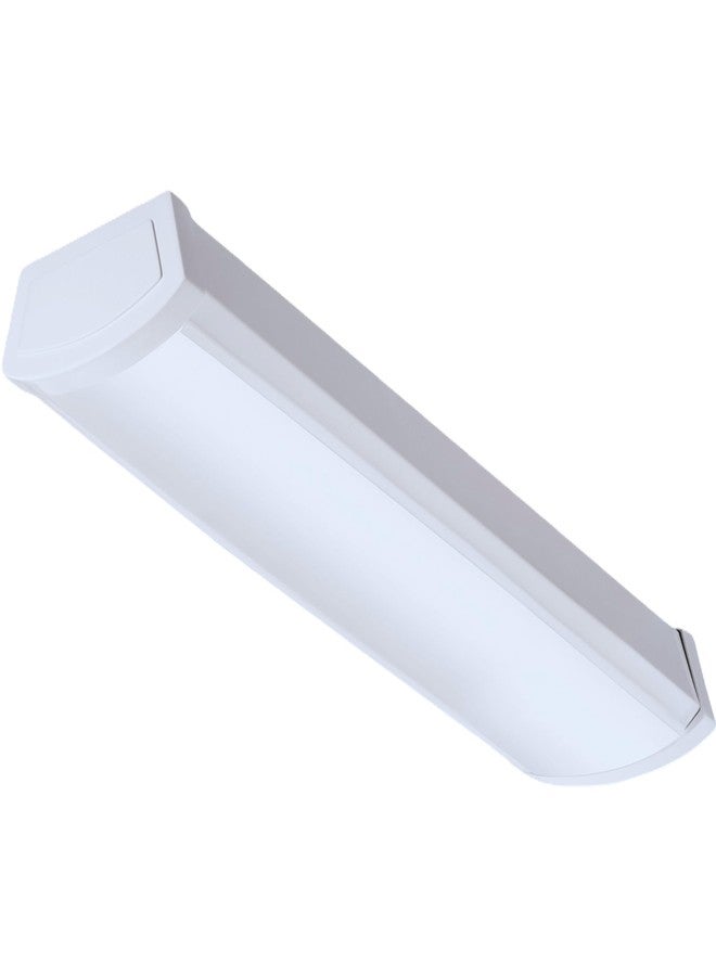 Lithonia Lighting 2 Foot LED Light Fixture, Low-Profile LED Wraparound Flush Mount Ceiling Light, 4000K Cool White, 120V, 24-Inch (FMLWL 24 840) - Image 1