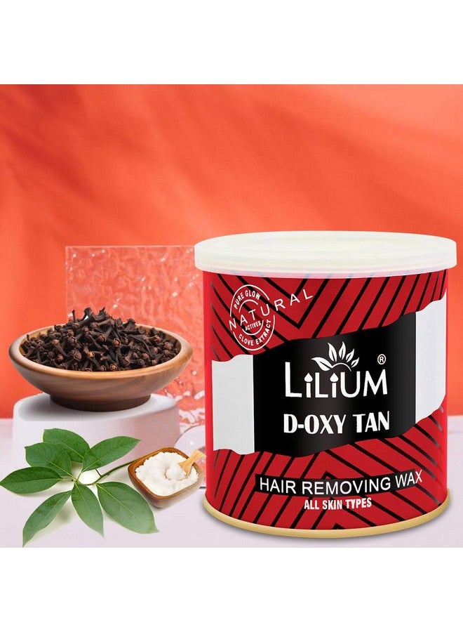 Lilium D Oxy Tan Hair Removing Wax 600gm | For Legs, Arms, Underarms, Bikini Line & Full Body | Removes Tan & Dead Skin Cells | Easy & Quick Hair Removal At Home | Men & Women | All Skin Types - Image 2