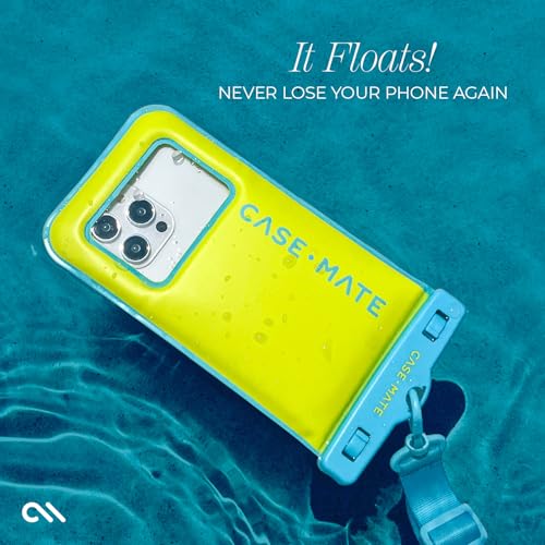 Case-Mate IP68 Waterproof Phone Pouch - Floating Waterproof Phone Case with Crossbody Lanyard - Beach Cruise Ship Travel Essentials - Compatible with All Devices - Touchscreen Friendly - Citrus Splash - Image 5