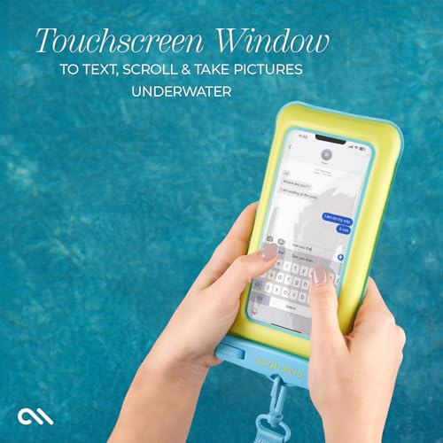 Case-Mate IP68 Waterproof Phone Pouch - Floating Waterproof Phone Case with Crossbody Lanyard - Beach Cruise Ship Travel Essentials - Compatible with All Devices - Touchscreen Friendly - Citrus Splash - Image 2