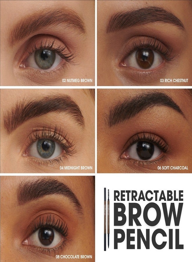 SEPHORA COLLECTION SEPHORA COLLECTION Retractable Brow Pencil 8. Chocolate Brown (0.2g)  - Image 5