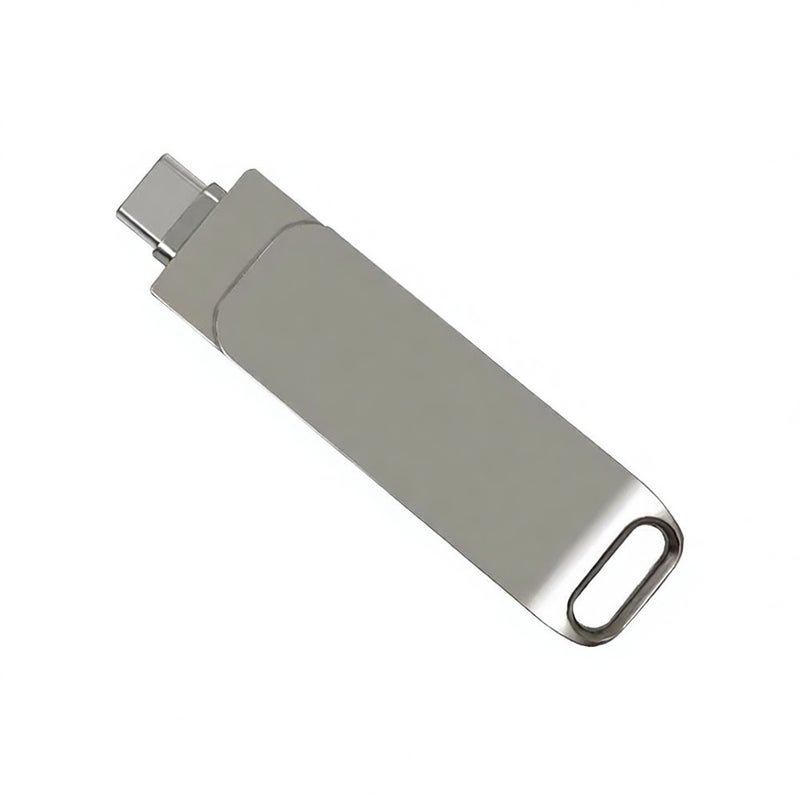 محرك فلاش مزدوج USB-C/USB مع أداة تخزين فلاش مزدوج USB 3.2 ونوع C، سرعة عالية تصل إلى 150 ميجابت في الثانية، وحماية دوارة بزاوية 360 درجة، للاستخدام المزدوج على الهواتف المحمولة والأجهزة الحاسوبية - Image 1