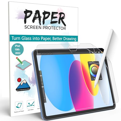 XIRON 2 Pack Paperfeel Screen Guard for iPad A16/11th/10th Generation 2025/2022, Matte PET Paper Screen Protector for iPad Writing and Drawing Anti-Glare and Easy Installation - Image 1
