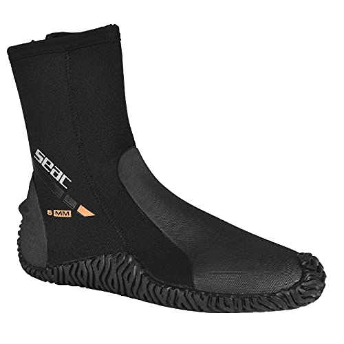 SEAC Basic HD, 5 mm neoprene diving boots with side zip and semi-rigid sole - Image 2