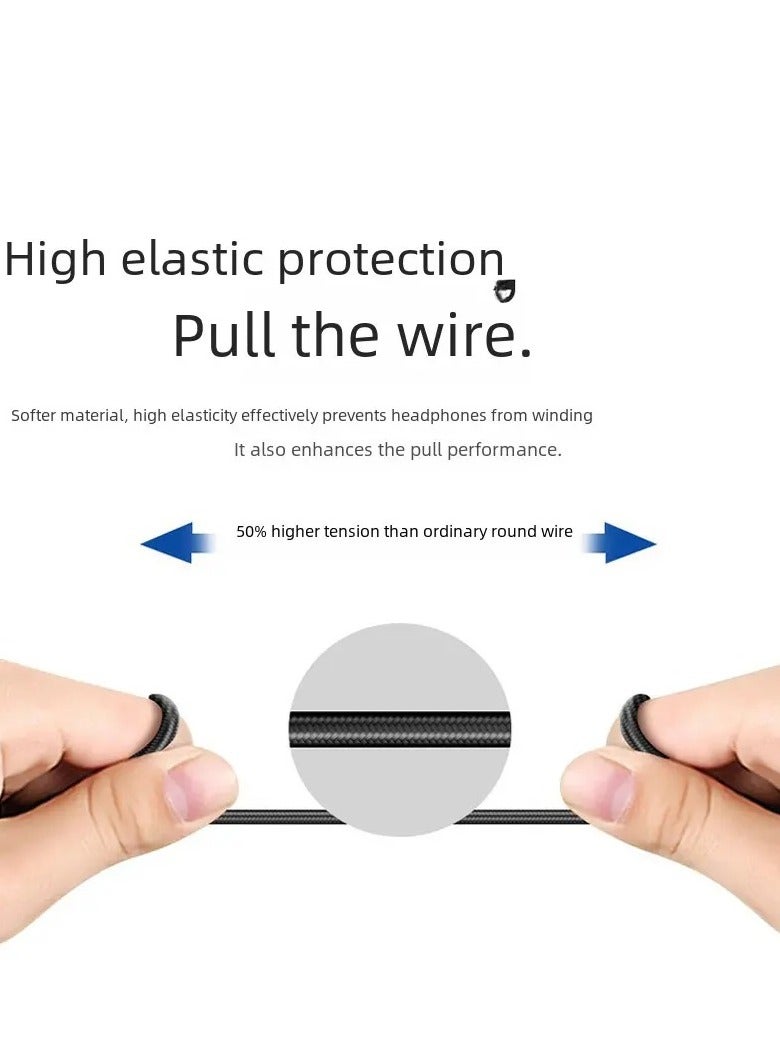 For Note10/n20/s20 wire control call headset type-c interface headset noise reduction headset note10 copper ring digital headset (black) - Image 5