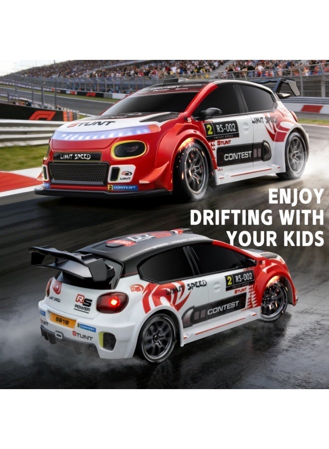 GOGA Drift RC Car 1:24 Scale – 4WD High-Speed Remote Control Racing Car with Flashing Lights, Dual Tires, USB Charging - Image 4