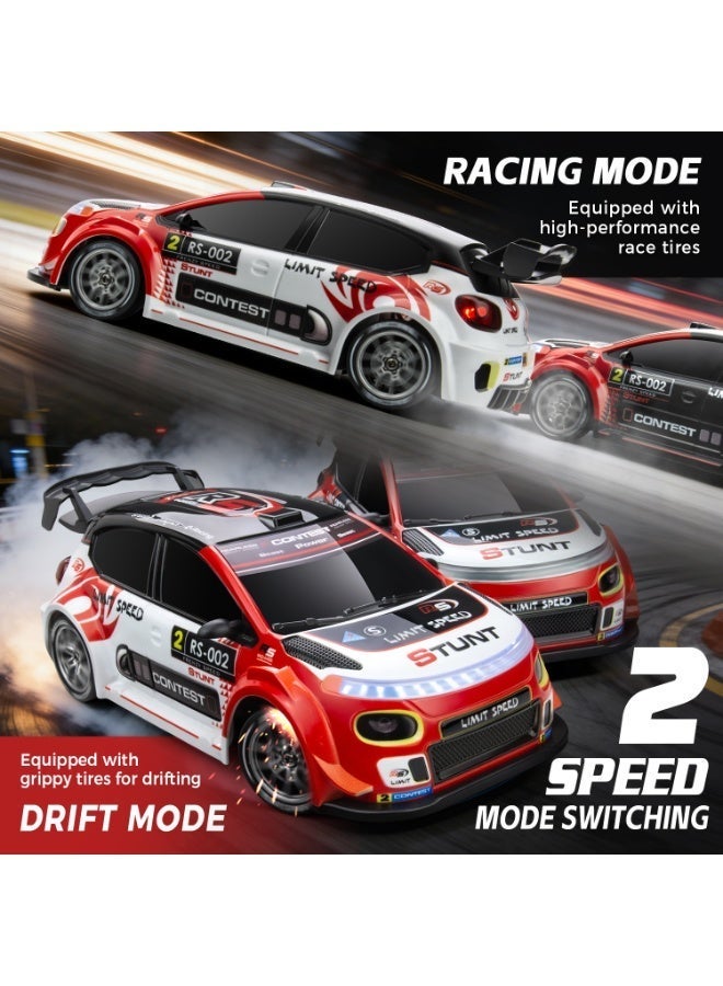 GOGA Drift RC Car 1:24 Scale – 4WD High-Speed Remote Control Racing Car with Flashing Lights, Dual Tires, USB Charging - Image 5