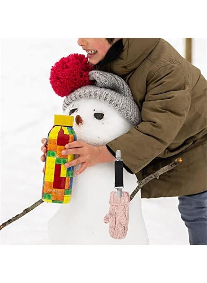 Mitten Clips Kids Winter Glove Clips Stainless Steel Fit Dress Clips Elastic Glove Caps Clip for Baby Kids Toddler and Adults  - Image 2