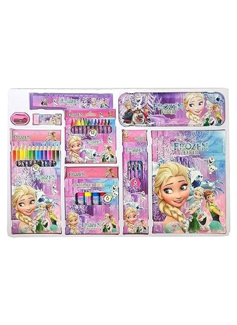 Huitich Frozen Snow Princess Style Stationery Set for Kids  - Image 1