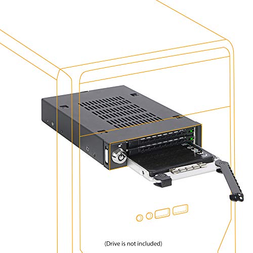 ICY DOCK Triple 3 Bay 2.5 inch SAS/SATA HDD & SSD Mobile Rack Enclosure for External 3.5” Drive Bay | ToughArmor MB993SK-B - Image 2