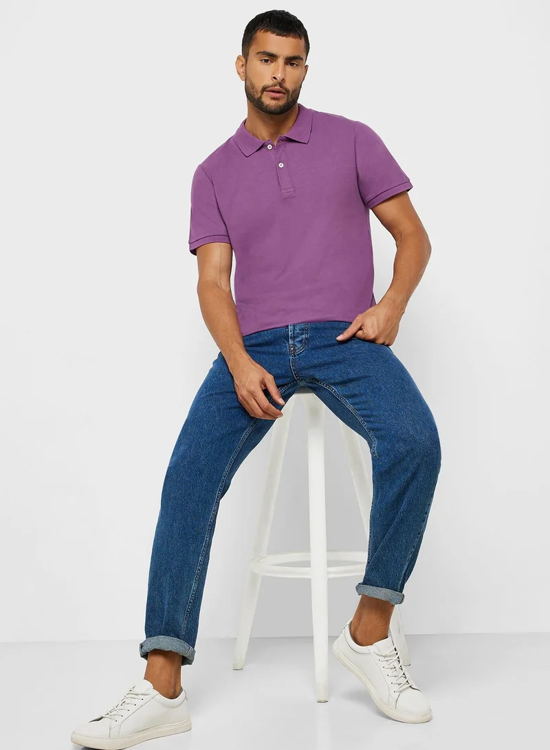 JUNE Essential Regular Fit Polo T-Shirt