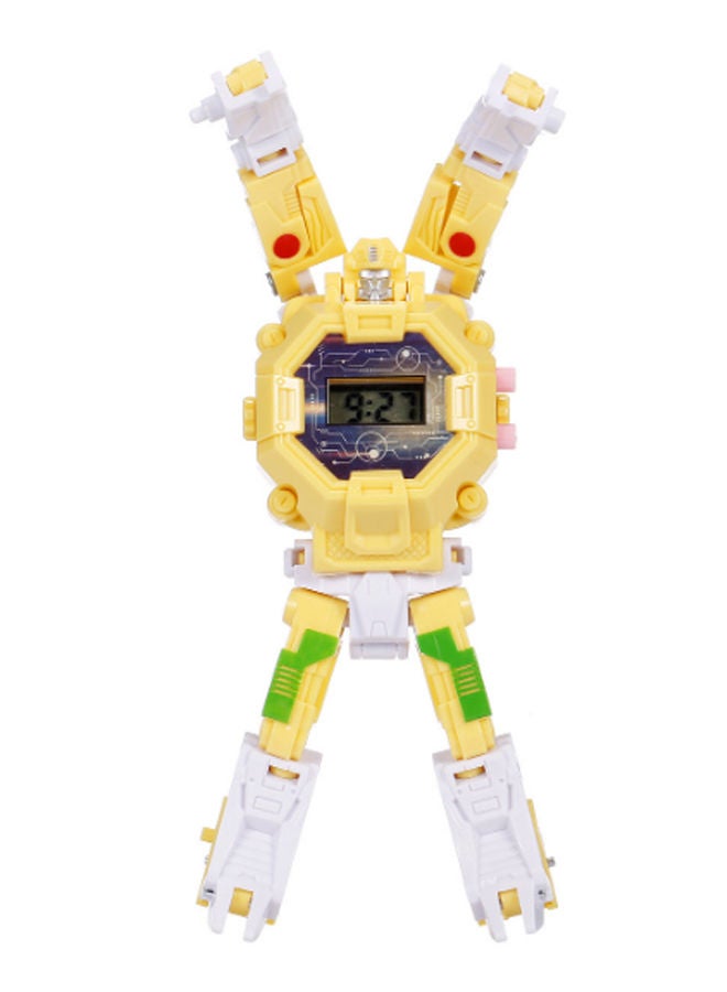 NIBEMINENT 2-In-1 Electronic Digital Watch Robot Transforming Toy - Image 1