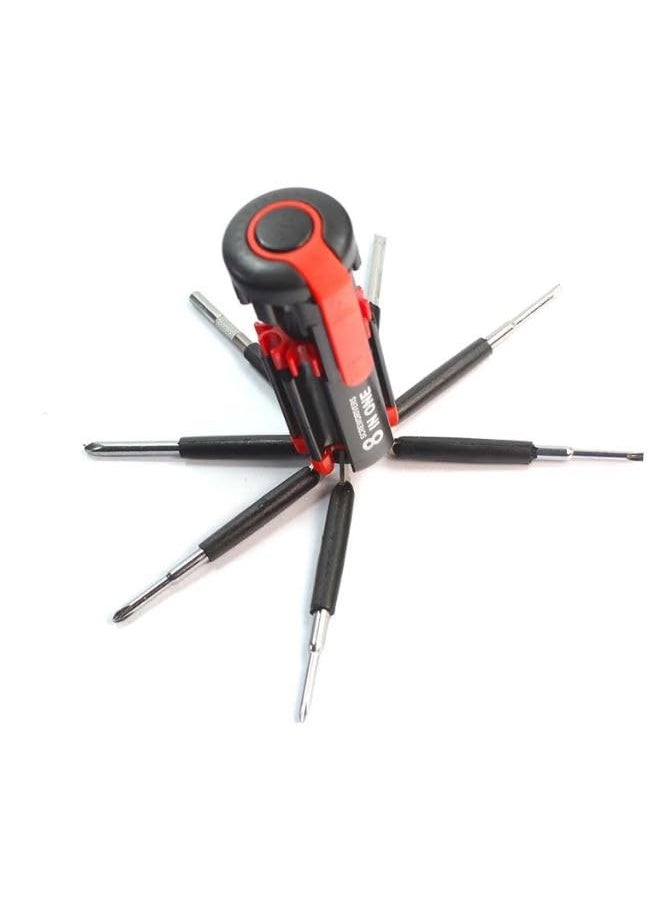 Auraaq Auraaq 8in1 Portable Screwdriver Set with Torch Integrated Flashlight Screwdriver Set for Mobiles Laptops and Electronics Repair with Magnetic Heads Pack of 1  - Image 3
